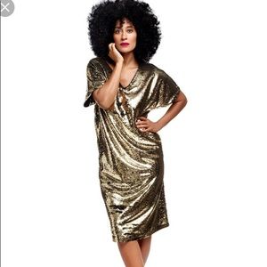 Gold sequin dress size 1X